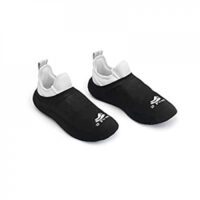 Expired: 2 FEET Dance Socks Over Shoes on Carpet Floors (1 Pair Pack / 2 Socks) (Black)