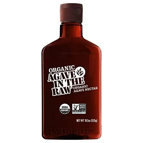 AGAVE IN THE RAW, Organic Agave Sweetener, 18.5 OZ. Bottle (1 Pack)