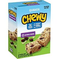 Quaker Chewy Granola Bars, Oatmeal Raisin, (Pack of 1 – 58 Bars)