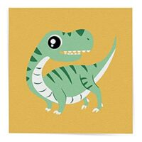 Expired: Arte Vita DIY Acrylic Painting, Paint by Number Kits for Kids Beginner – Green Dinosaurus 8