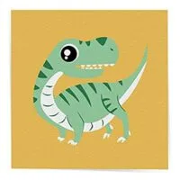 Expired:&nbsp;Arte Vita DIY Acrylic Painting, Paint by Number Kits for Kids Beginner – Green Dinosaurus 8