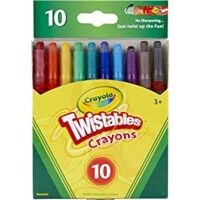 Crayola Twistables Crayons Coloring Set, Twist Up Crayons for Kids, 10 Count