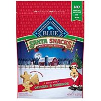 Blue Buffalo Santa Snacks Oatmeal & Cinnamon Crunchy Dog Treat Biscuits 11 Oz Bag