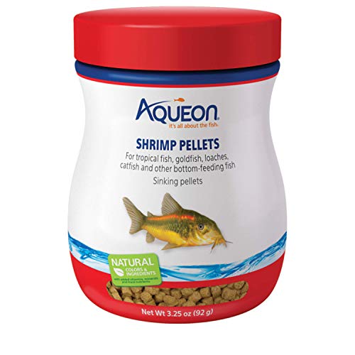 Aqueon 06188 Shrimp Pellets Fish Food, 3-1/4-Ounce