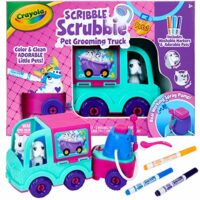 Crayola Scribble Scrubbie Pets Grooming Truck, Toy Pet Playset, Gift for Kids, Age 3, 4, 5, 6