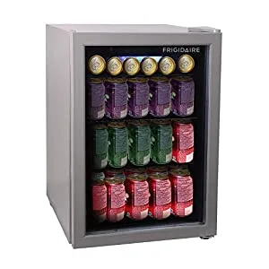 FRIGIDAIRE EFMIS9000-AMZ Freestanding Beverage Center Fridge-Fits 25 Bottles OR 60 Cans, Black