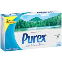 Purex Fabric Softener Dryer Sheets, Mountain Breeze, 40 Count