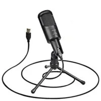 Expired:&nbsp;GUERMOK USB Microphone Computer Condenser PC Gaming Mic with Tripod Stand and Built-in Windproof Sponge for Streaming, Vocal Recording, YouTube, Skype, Twitch