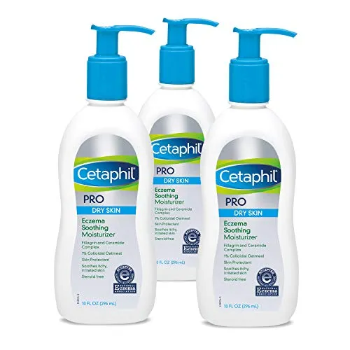 Cetaphil Pro Eczema Soothing Moisturizer, Unscented, 10 Fl Oz (Pack Of 3)