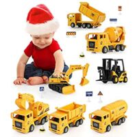 Expired: Geyiie Construction Vehicles for Kids,  Excavator Digger ,Tractor Bulldozer ,Dump Cement Toys Gifts for Toddlers
