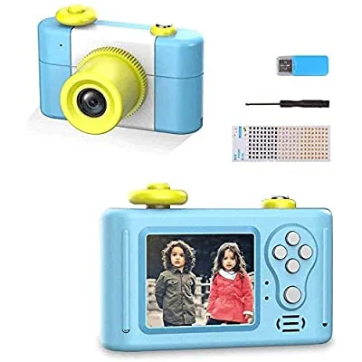 70% off - Expired:&nbsp;GordVE Kids Camera Toys for Girls, Gifts Rechargeable Shockproof Cute (Blue)