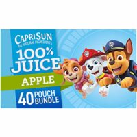 Capri Sun 100% Apple Juice Ready-to-Drink Juice (40 Pouches, 4 Boxes of 10)