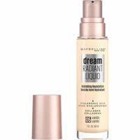 Maybelline Dream Radiant Liquid Medium Coverage Hydrating Makeup, Lightweight Liquid Foundation, Vanilla, 1 Fl; Oz