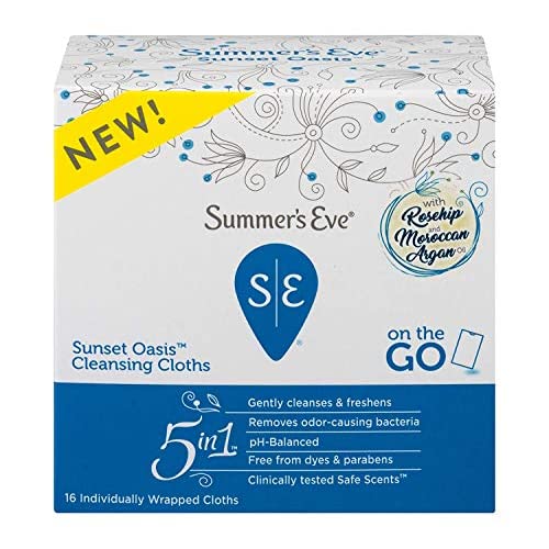 Summer’s Eve Sunset Oasis Cleansing Cloth, 16 count