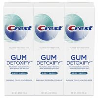 Crest Toothpaste Gum Detoxify Deep Clean, 4.1oz (Pack of 3)