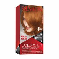 Revlon Color silk Beautiful Permanent Hair Color with 3D Gel Technology & Keratin, 53 Light Auburn