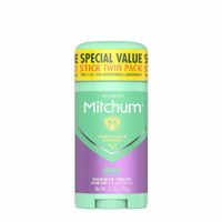 Mitchum Antiperspirant Deodorant Stick for Women, Triple Odor Defense Invisible Solid, 48 Hr Protection, Shower Fresh, 2.7 oz (pack of 2)
