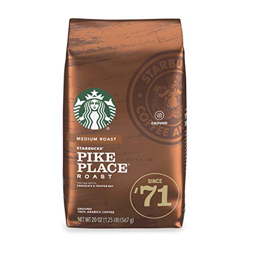 Starbucks Medium Roast Ground Coffee — Pike Place Roast — 100% Arabica — 1 bag (20 oz.) - $6.80 ($9.07)