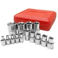 Expired:&nbsp;Torx Star Bit Socket Set,1/2″/3/8″/1/4″ Drive E4 -E24,14 Pieces