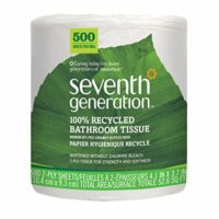 Seventh Generation Bathroom Tissue, 2-ply, 500 count, 1 Roll