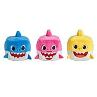 WowWee Pinkfong Baby Shark Official Song Cube – Shark Family 3 Pack