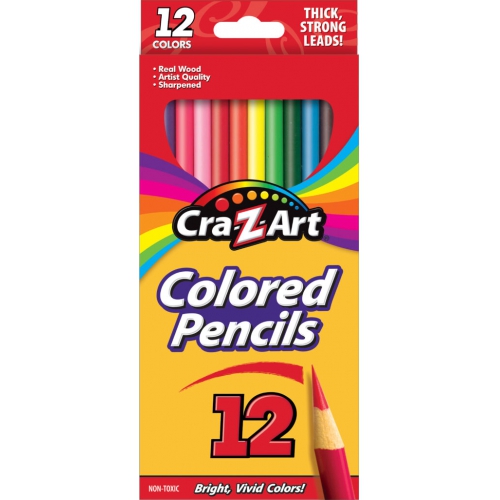 Cra-Z-Art Real Wood, Pre-sharpened Strong Colored Pencils, 12 Count - $0.50 ($17.11)