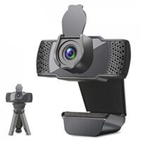 Expired: 1080P Webcam with Microphone for Desktop,USB Webcam with Tripod and Cover