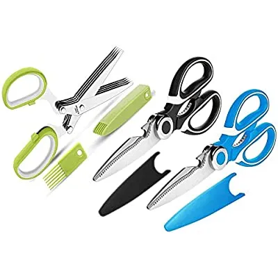 Expired:&nbsp;Kitchen Shears and Herb Scissors Set, 3-Pack Premium Heavy Duty Shears