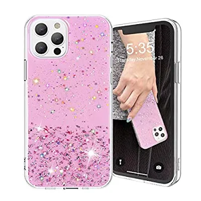 Expired:&nbsp;AKUDY Crystal Glitter Case for iPhone 12 Case/iPhone 12 Pro Case 2020, Soft & Flexible TPU Cover