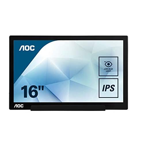AOC I1601FWUX 15.6″ USB-C powered portable monitor, extremely slim, Full HD 1920×1080 IPS - $115.59 ($167.06)