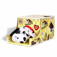 Pound Puppies Newborns – Classic Stuffed Animal Plush Toy – 8″ – White with Black Spots – Great Gift for Boys & Girls