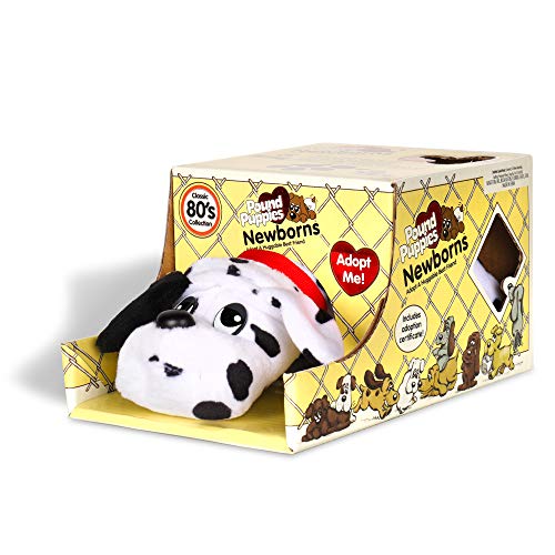 Pound Puppies Newborns – Classic Stuffed Animal Plush Toy – 8″ – White with Black Spots – Great Gift for Boys & Girls - $7.99 ($12.41)