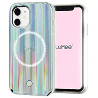 LuMee Halo by Paris Hilton – Holographic – Light Up Selfie Case for iPhone 12 Mini (5G) – Front & Rear Illumination