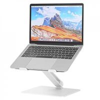 Expired: Dreamsoule Ergonomic Adjustable Laptop stand with Slide-Proof Silicone, Protective Hooks, and Cooling Function