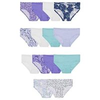 Fruit of the Loom Girls’ Cotton Hipster Underwear, 14 Pack – Fashion Assorted, 12