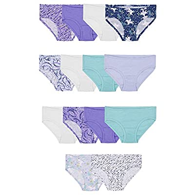Fruit of the Loom Girls’ Cotton Hipster Underwear, 14 Pack – Fashion Assorted, 12 - $6.00 ($10.99)