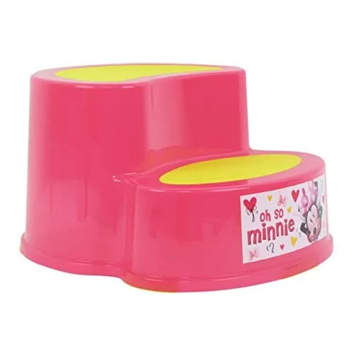 Disney Minnie Mouse 2-Tier Step Stool, Pink