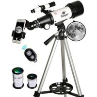 Gskyer Telescope, 70mm Aperture 400mm AZ Mount Astronomical Refracting Telescope