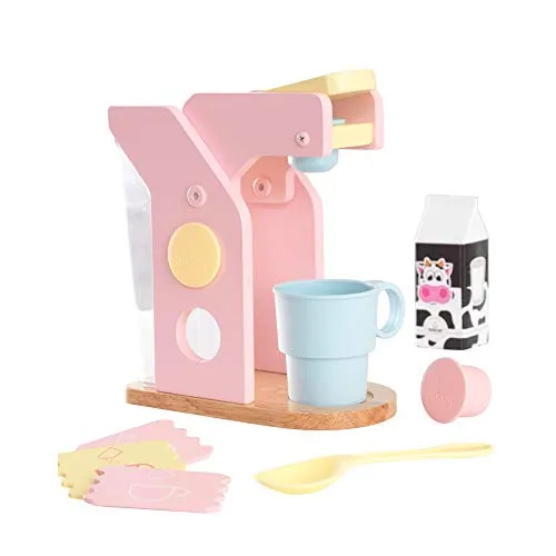 KidKraft Children’s Pastel Coffee Set – Role Play Toys for The Kitchen