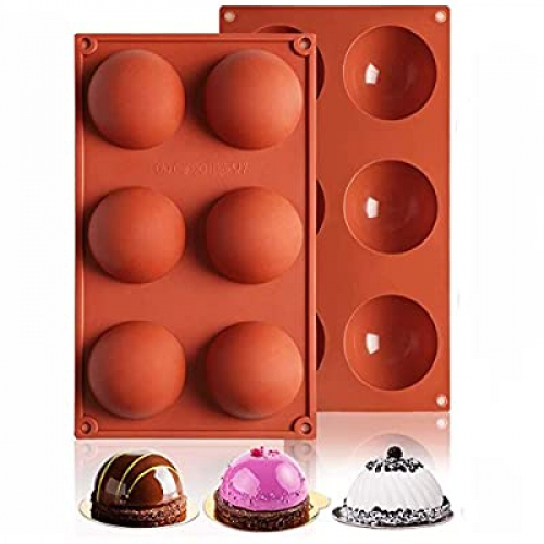 50% off - Expired: Large Silicone Hot Chocolate Bomb Mold 2 Pack