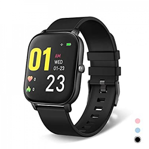 Expired: Smart Watch, 1.4″ Touch Screen Fitness Tracker Watch with Heart Rate Monitor, Stopwatch, Sleep Tracker, Step Calories Counter