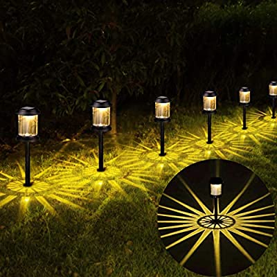 Expired: Solar Lights Outdoor Garden Decorative – 6Pack Solar Pathway LED Lights Waterproof Auto On/Off
