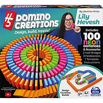 Spin Master Games H5 Domino Creations 100-Piece Neon Set