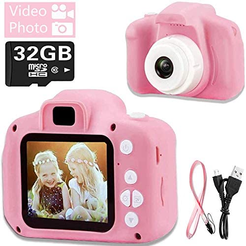 Surlong Kids Digital Rechargeable Video Camcorder Camera, 2 Inch 1080P  (32GB Card Included) - $15.78 ($23.22)