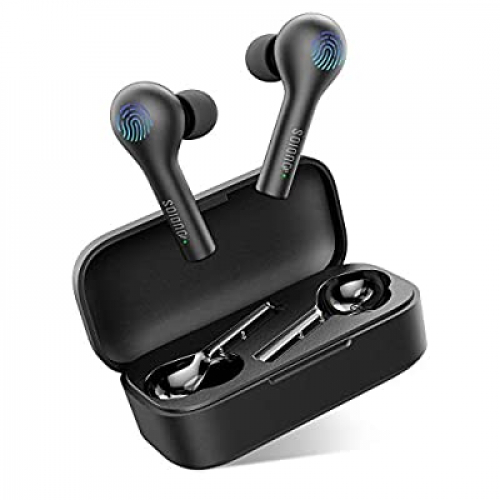 70% off - Expired: Wireless Earbuds with Charging Case, Bluetooth 5.0, 20Hrs Playing, Sweatproof Auto Pairing, Noise Cancelling