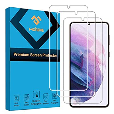 80% off - Expired: 3 Pack MOHAVE Screen Protector For Samsung Galaxy S21 (6.2″), [Support Fingerprint Unlock],Easy Install Bubble Free