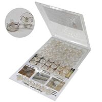 Expired:&nbsp;47 Pack Mini Adhesive Light Clips, Clear, Small Decorating Wall Hanging Hooks