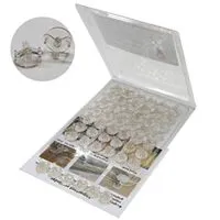 Expired: 47 Pack Mini Adhesive Light Clips, Clear, Small Decorating Wall Hanging Hooks
