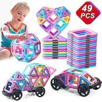 Expired:&nbsp;49PCS Castle Magnetic Blocks – Learning & Development Magnetic Tiles Building Blocks