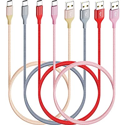 Expired: [4-Pack,10/6/6/3ft] Nylon USB A to Type C Cable Long Fast Premium Charging Cord